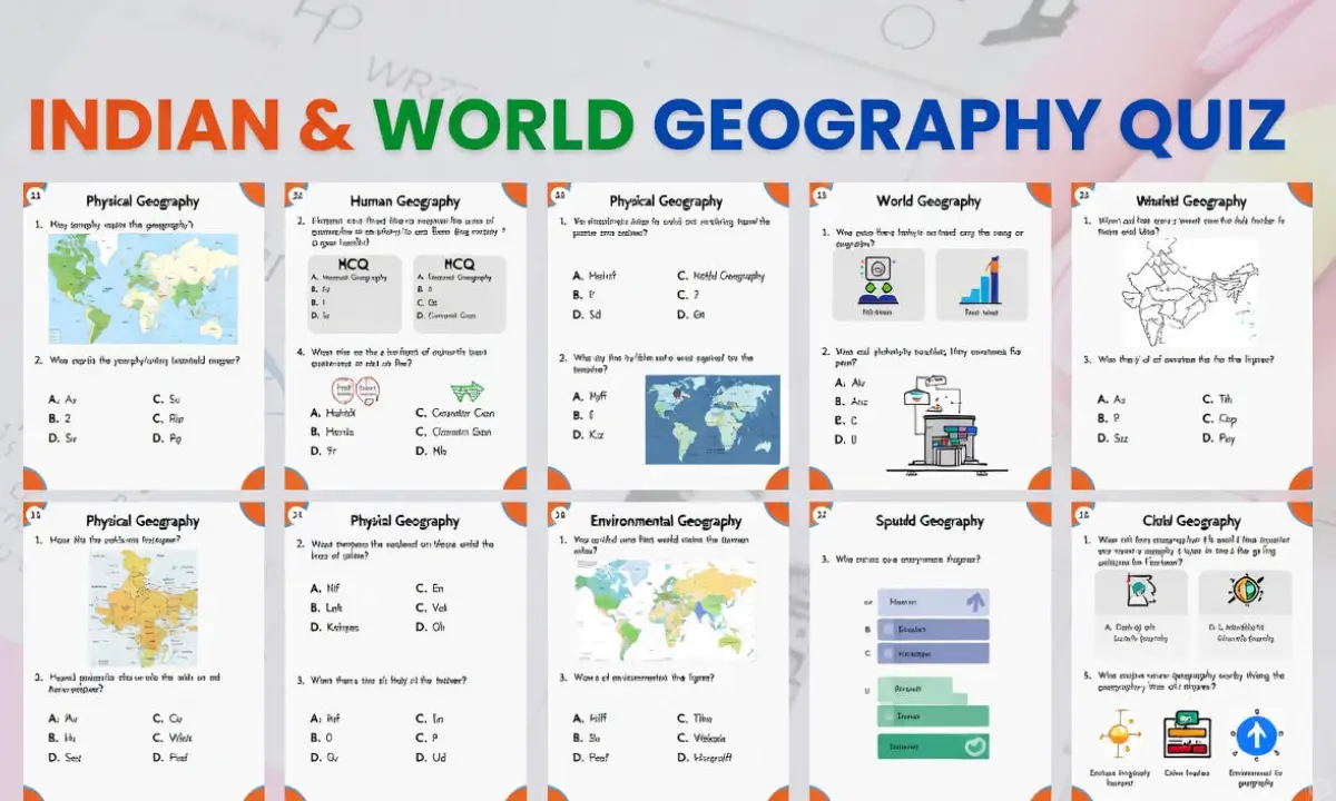 Geography of India Mcq Quiz